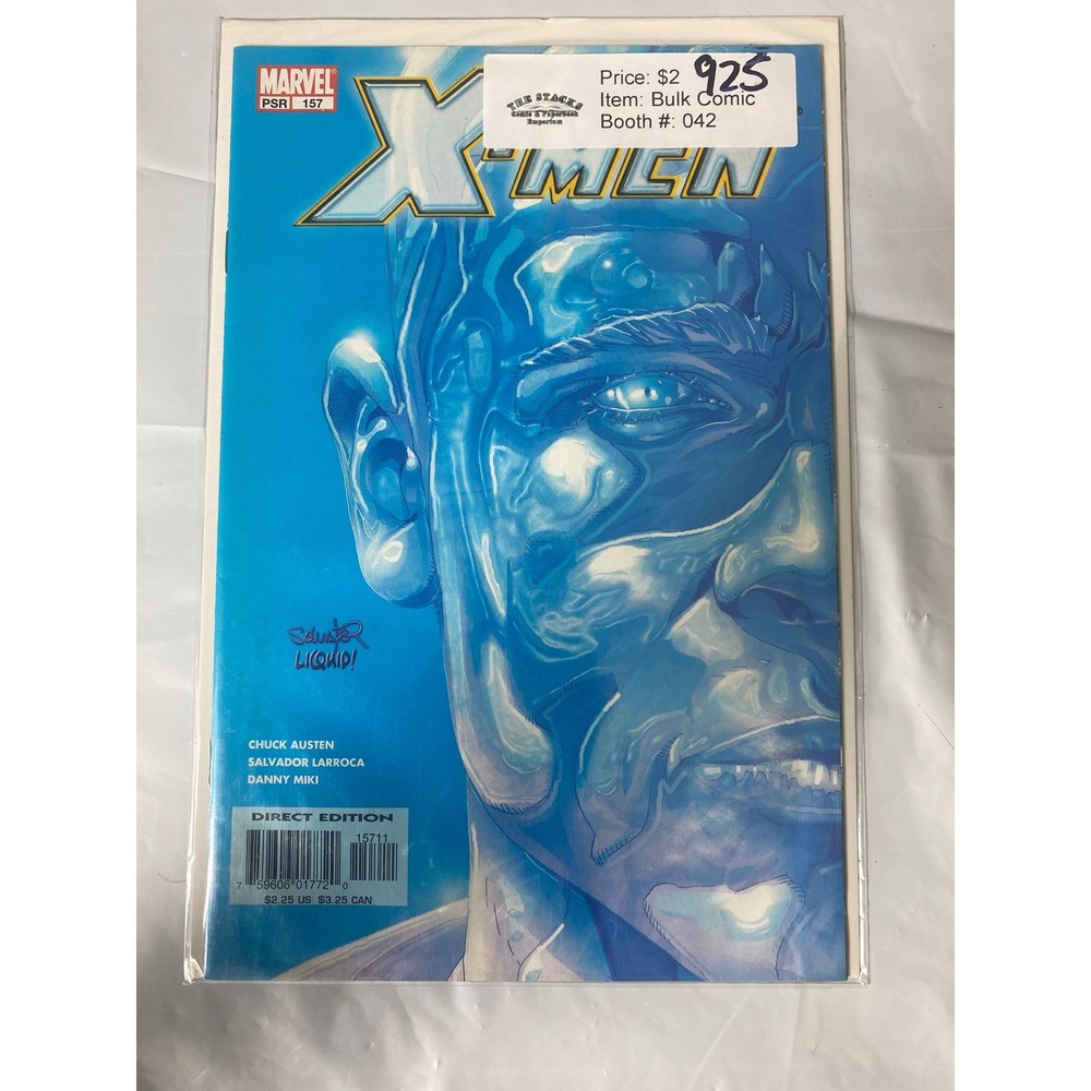 Marvel X-Men #157 Chuck Austen Salvador Larroca Iceman Cover Direct Edition 2004